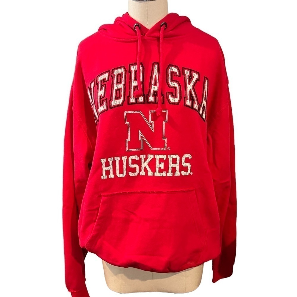 University of Nebraska Cornhuskers Hoodie Gear By Colosseum Athletics Large EUC